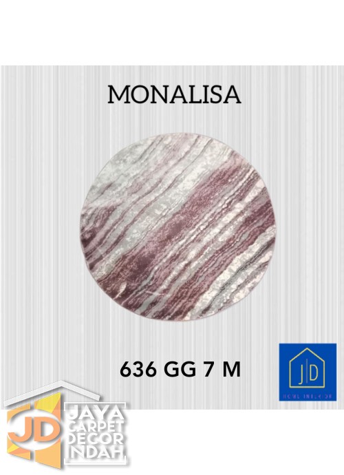 Permadani Monalisa Bulat 636 GG 7 M Ukuran 120 cm x 120 cm, 160 cm x 160 cm